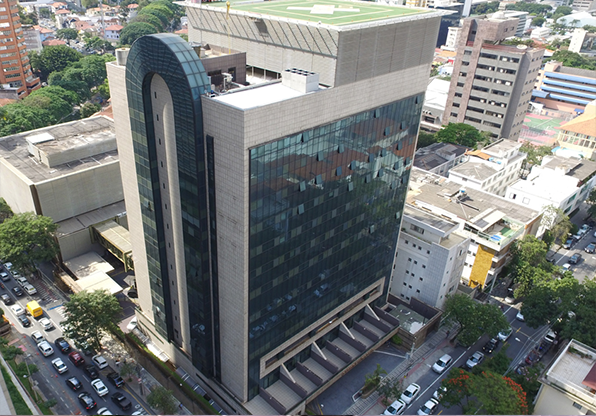 Fachada do Hospital Mater Dei Santo Agostinho em Belo Horizonte